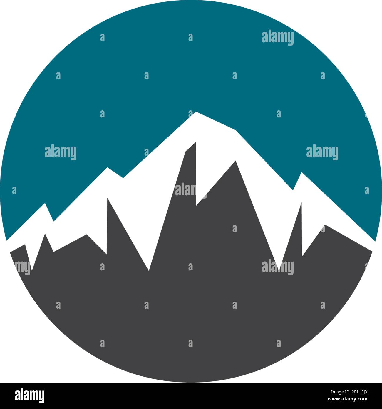 Mountain Logo Vorlage Vektor Symbol Illustration Design Stock Vektor