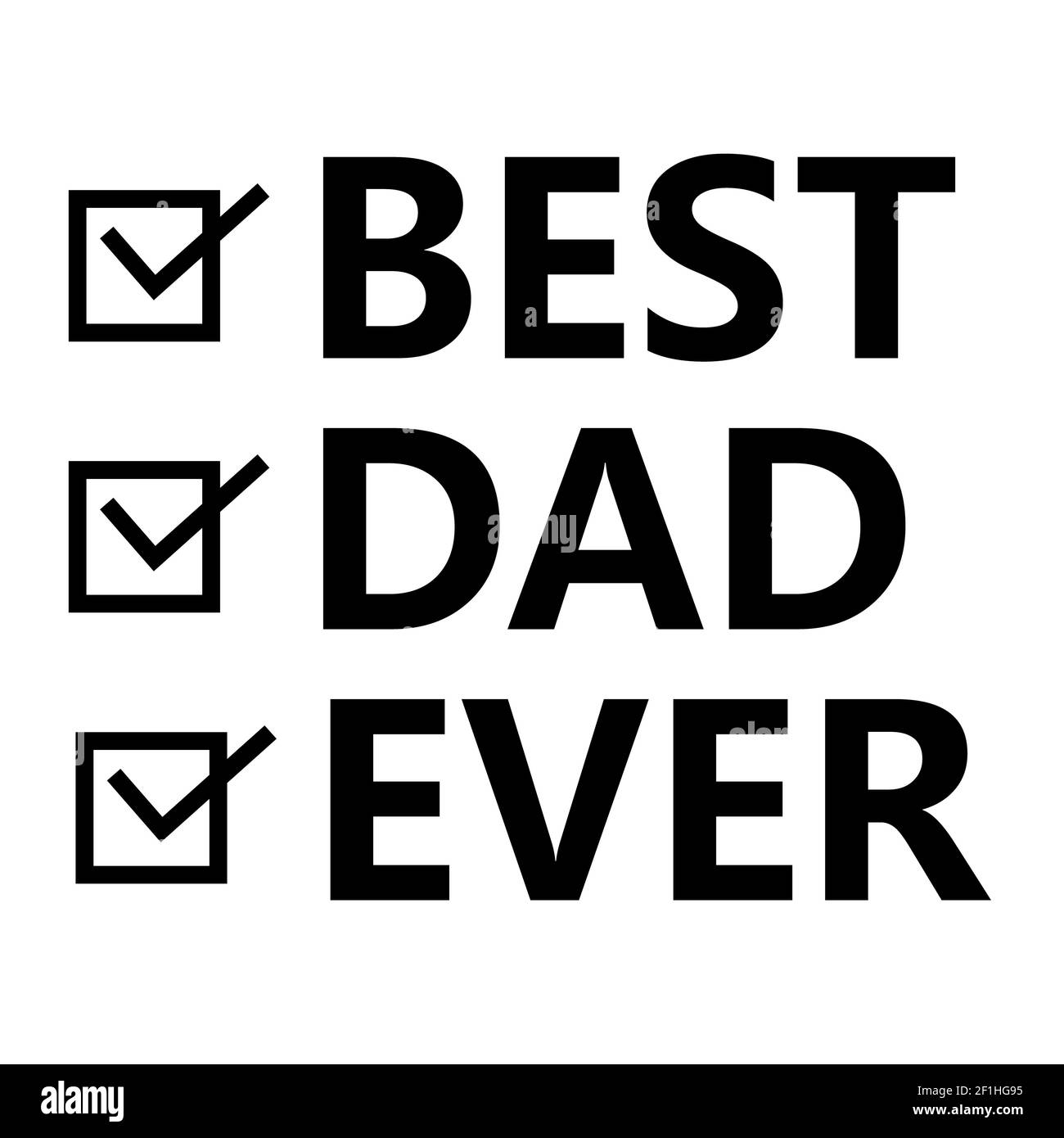 Beste Vater überhaupt T-Shirt-Design. Väter Tag Gruß. Ehrfürchtige Vater Zeichen. Stockfoto