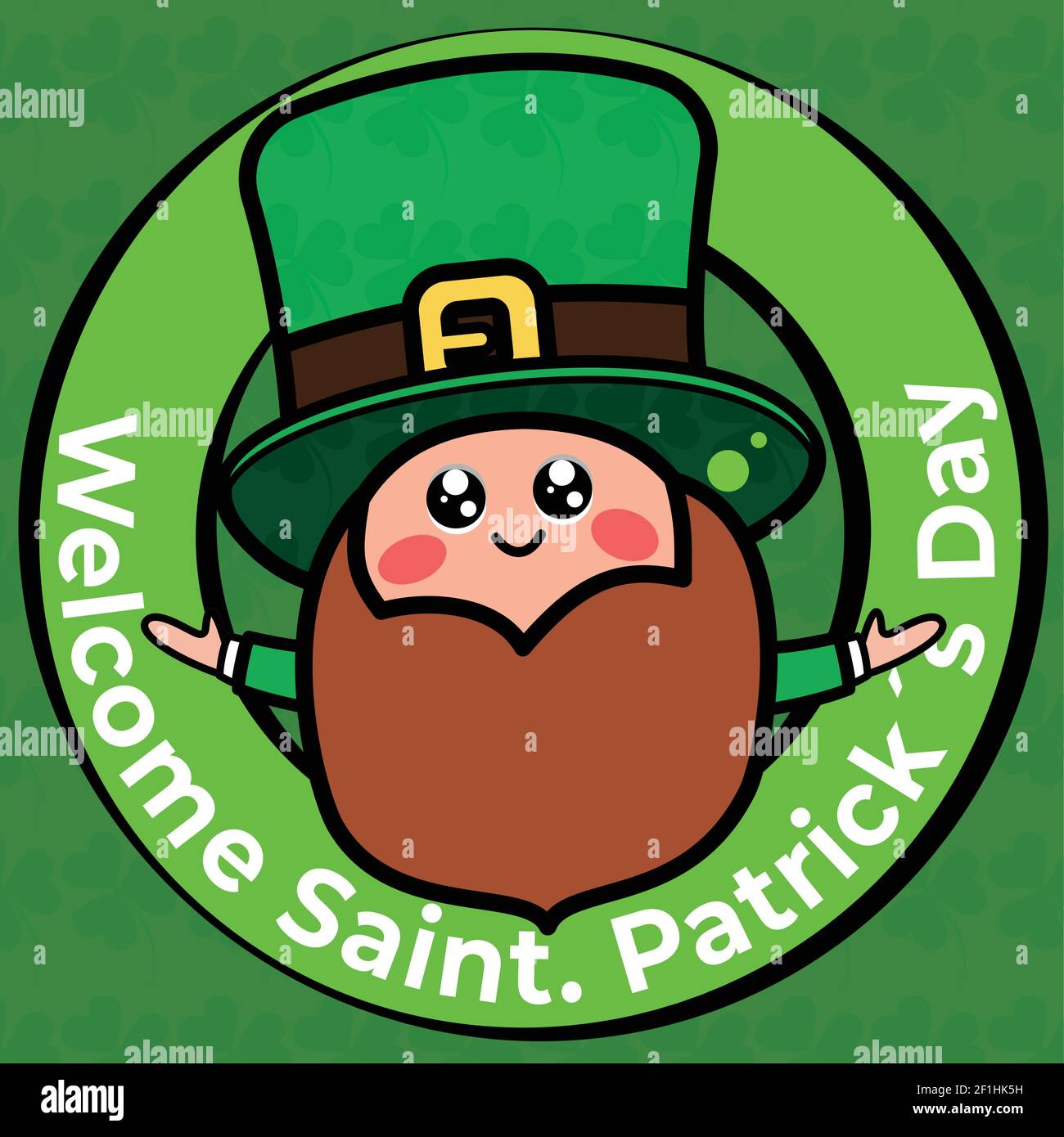 Willkommen st. patricks Tag Stock Vektor