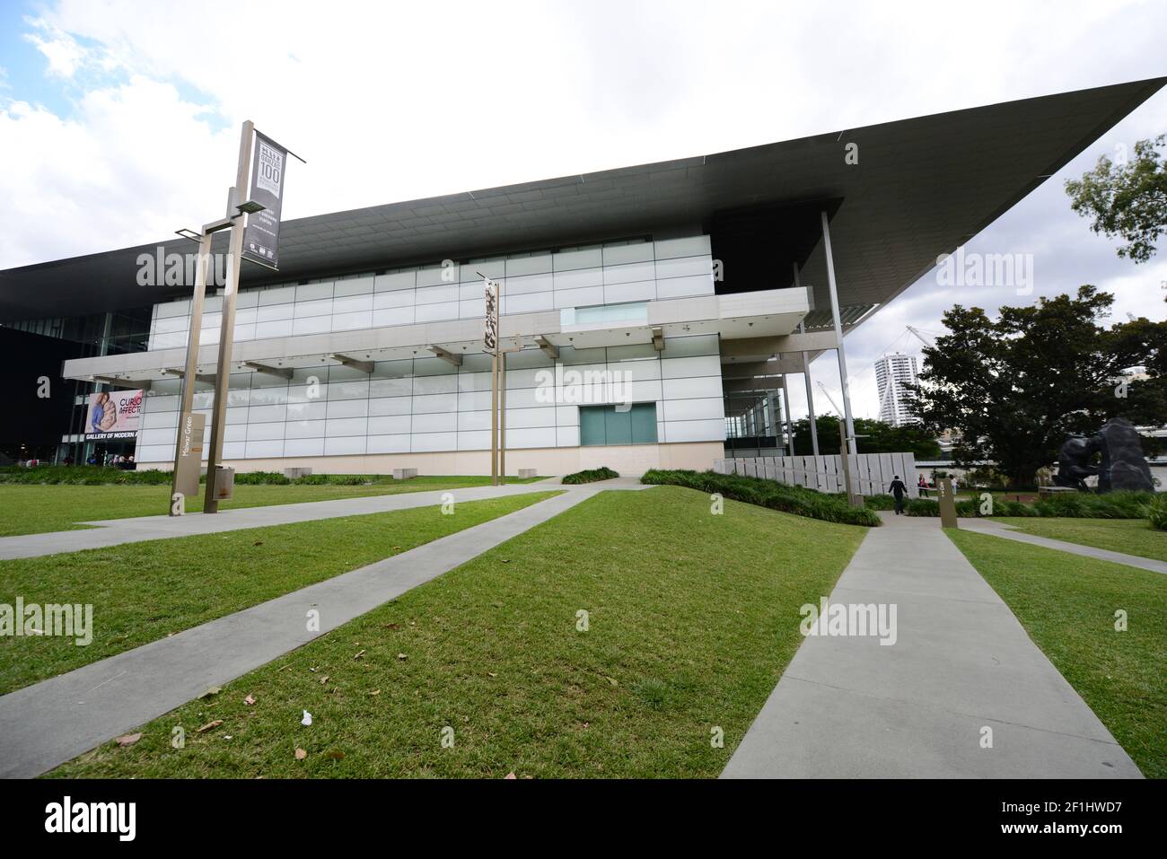 Die Gallery of Modern Art in Brisbane, Queensland, Australien. Stockfoto