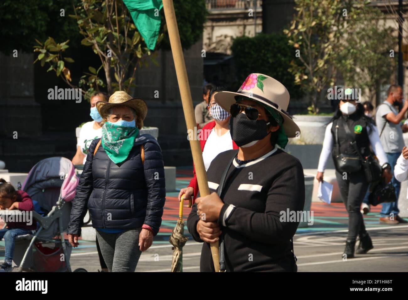 Mexiko-Stadt, 8. März 2021. Proteste in Zocalo und im Nationalpalast während des Internationalen Frauentags Credit: Andrea Quintero/Alamy Live News Credit: Andrea Quintero/Alamy Live News Stockfoto