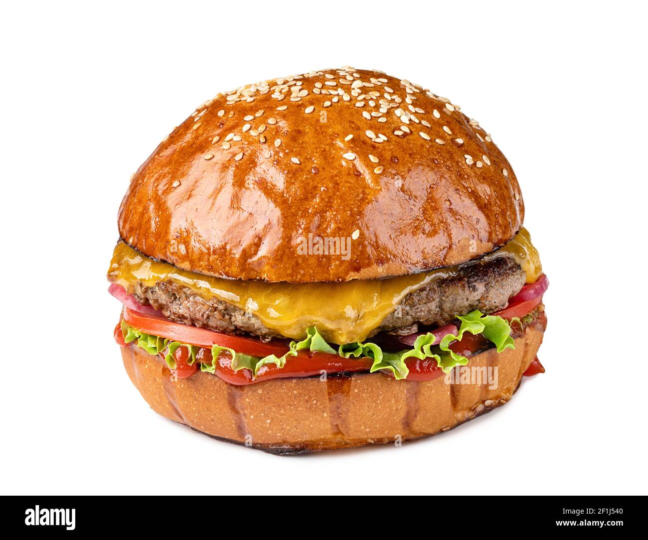 Leckerer Cheeseburger Stockfoto