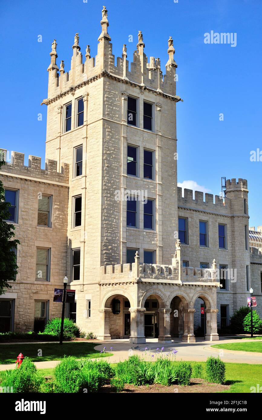 DeKalb, Illinois, USA. Altgeld Hall auf dem Campus der Northern Illinois University Stockfoto