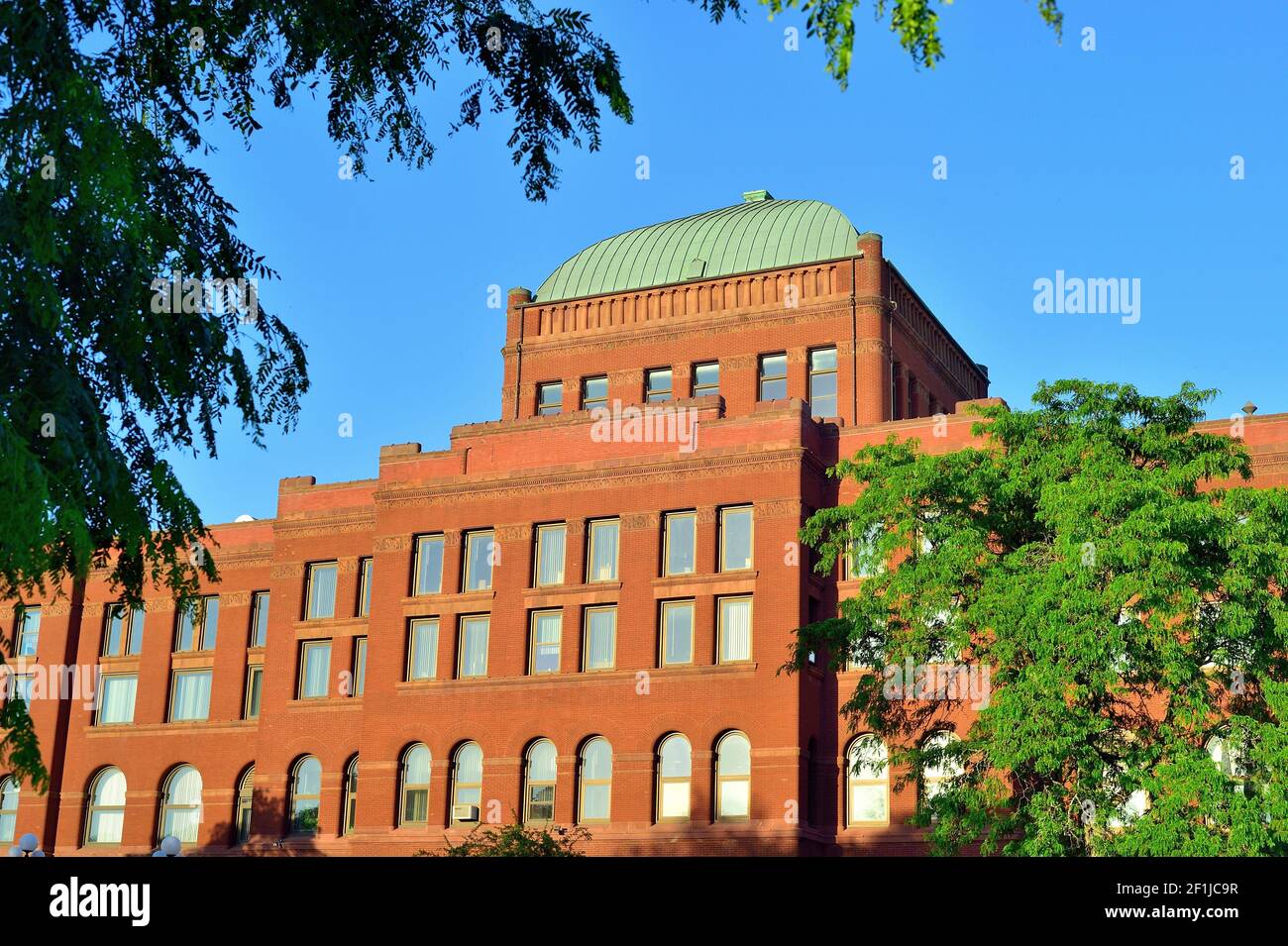 Genf, Illinois, USA. Das Kane County Courthouse stammt aus dem Jahr 1890s und ist eines der größten in Illinois. Stockfoto