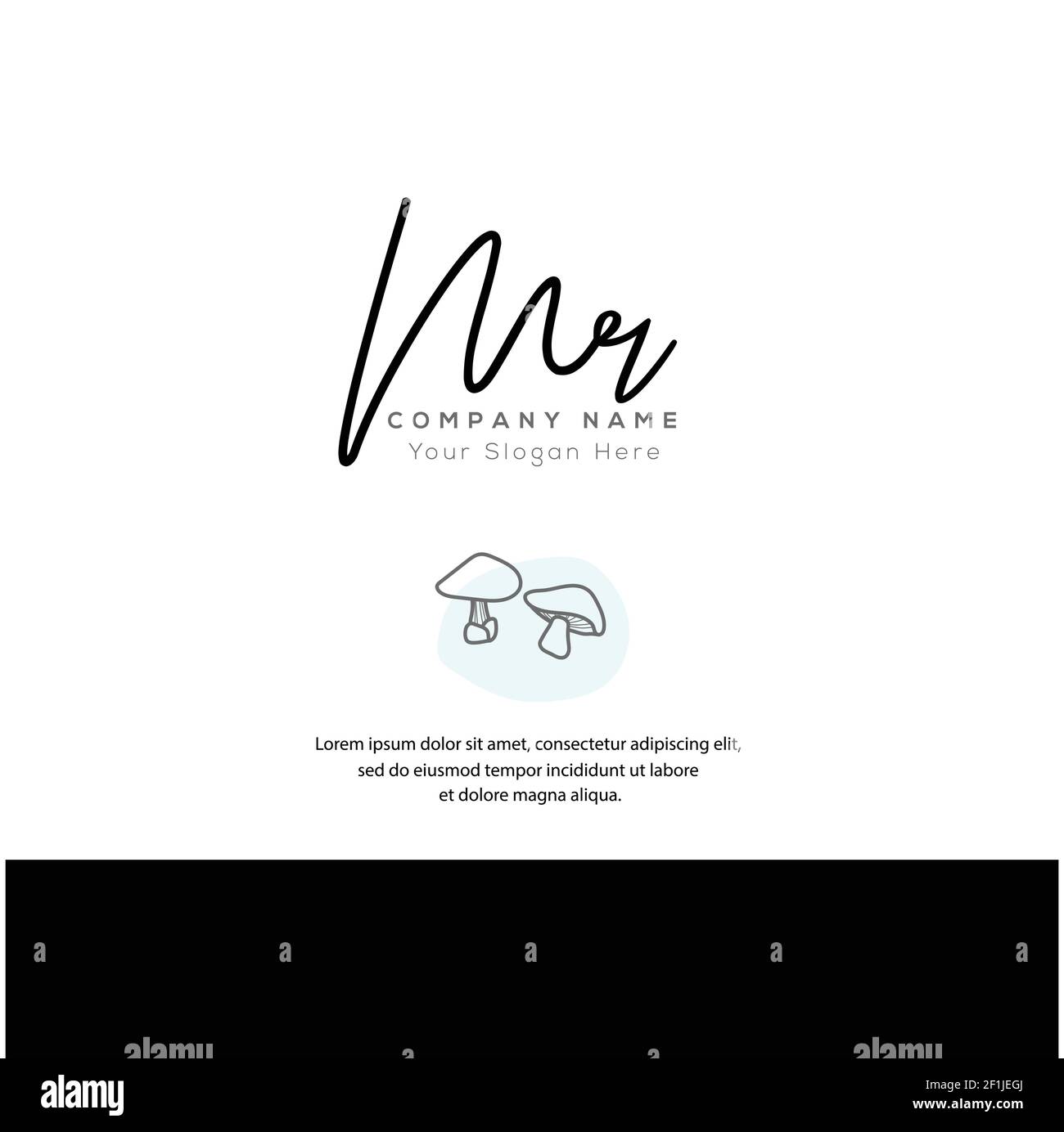 M R MR Initial Letter Handschrift und Unterschrift Logo. Beauty Vektor anfängliches Logo .Mode, Boutique, Blumen und botanische Stock Vektor