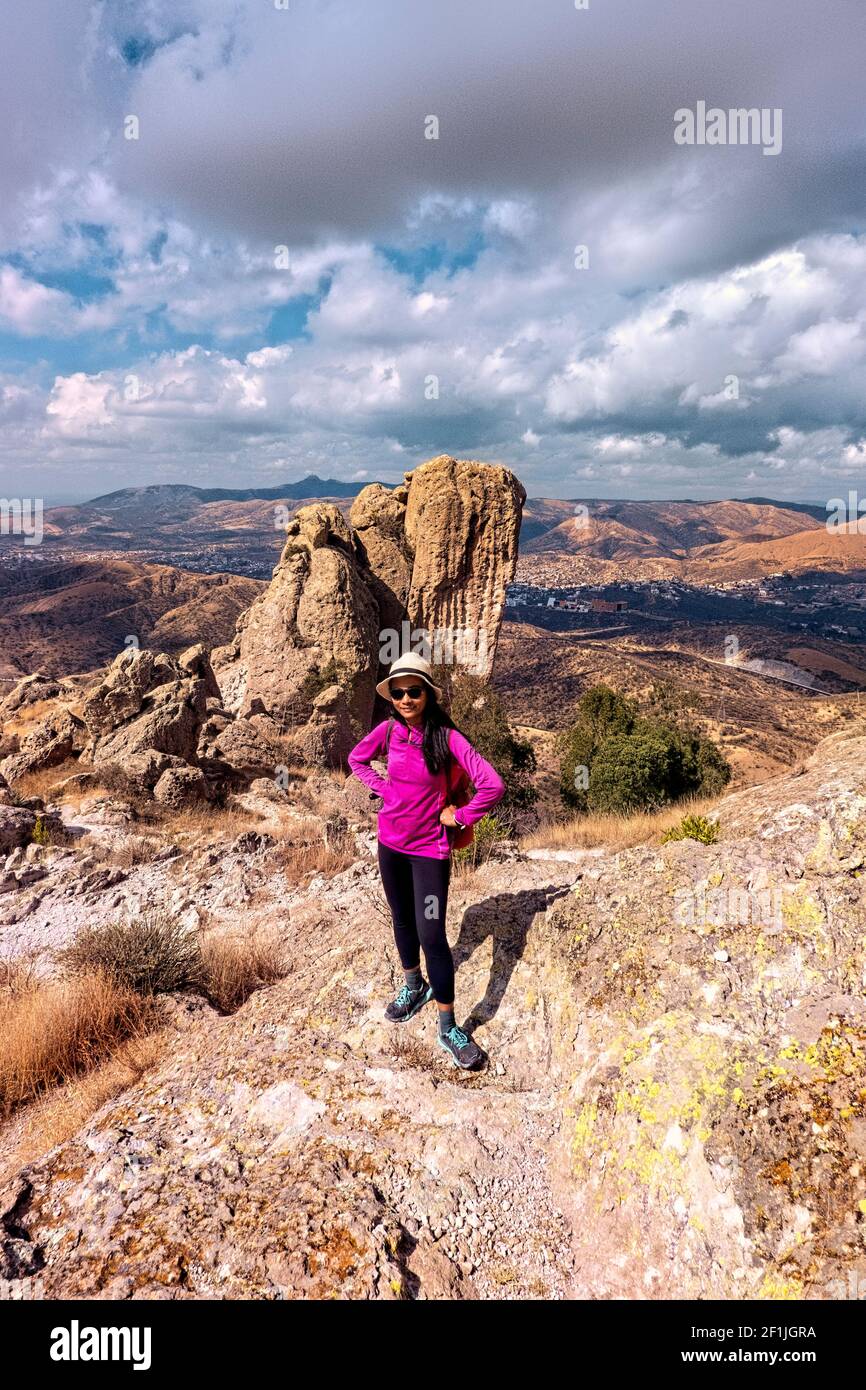 Auf der Spitze von La Bufa, Guanajuato Staat, Mexiko Stockfoto