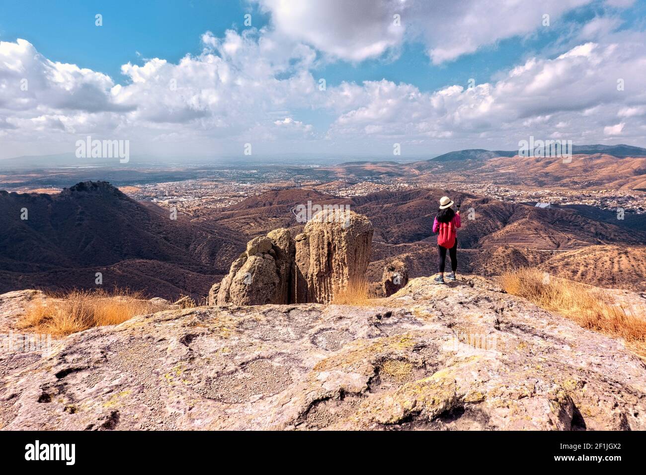 Auf der Spitze von La Bufa, Guanajuato Staat, Mexiko Stockfoto