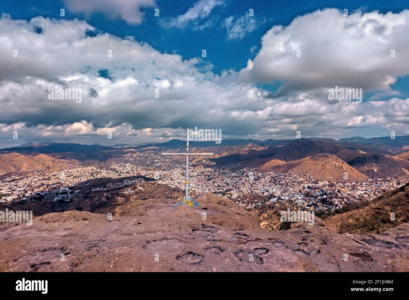 Auf der Spitze von La Bufa, Guanajuato Staat, Mexiko Stockfoto