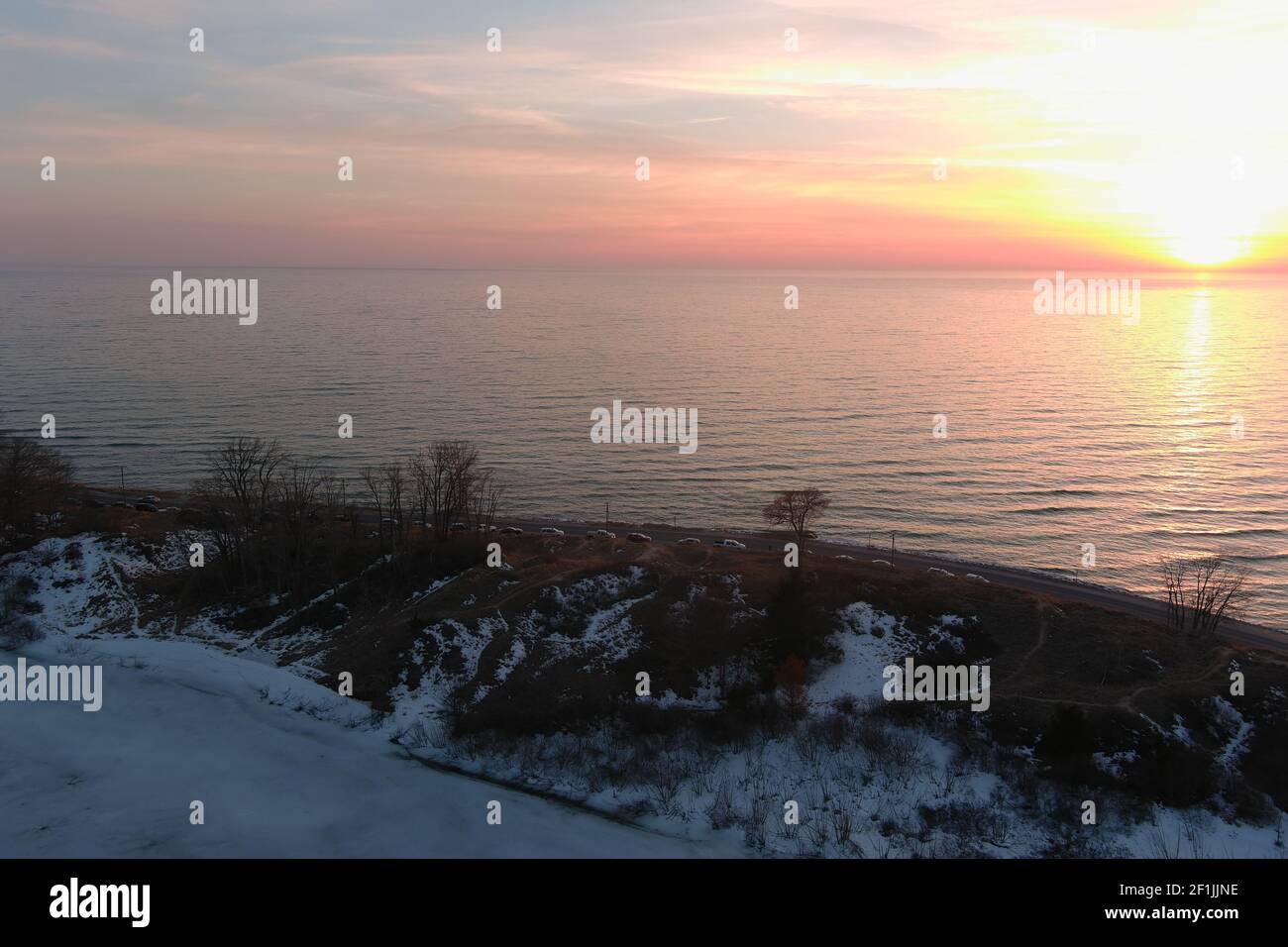 Whitehall, Mi hinter dem Wasser Rand Stockfoto