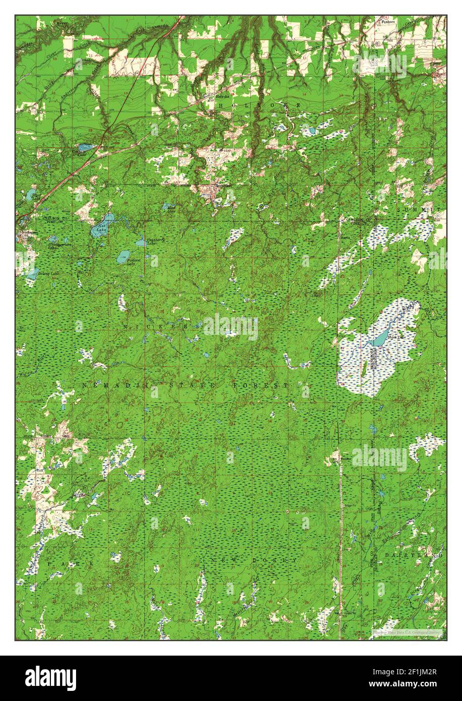 Holyoke, Minnesota, Karte 1962, 1:62500, Vereinigte Staaten von Amerika von Timeless Maps, Daten U.S. Geological Survey Stockfoto