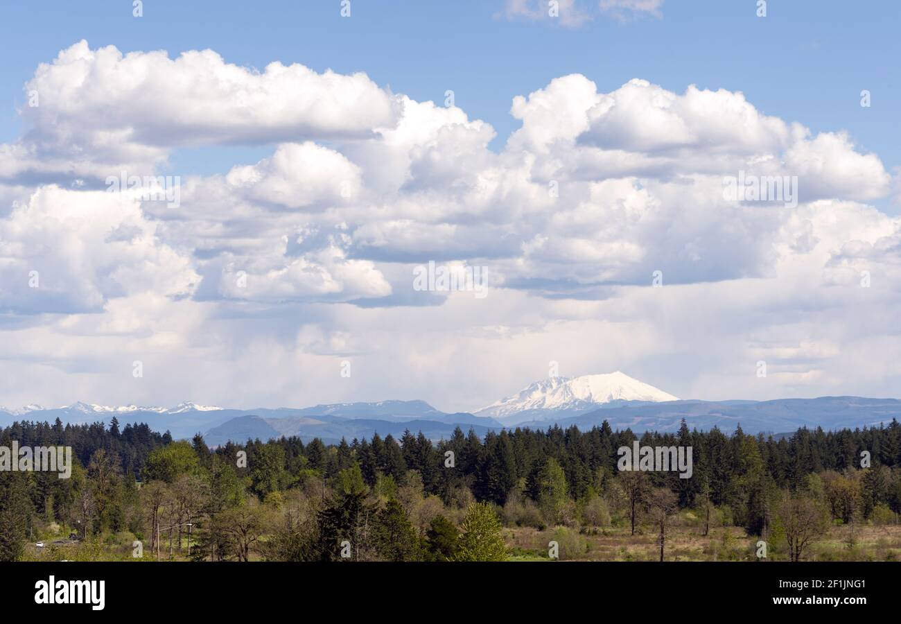 Long View Mt St. Helens National vulkanischen Denkmal Stockfoto