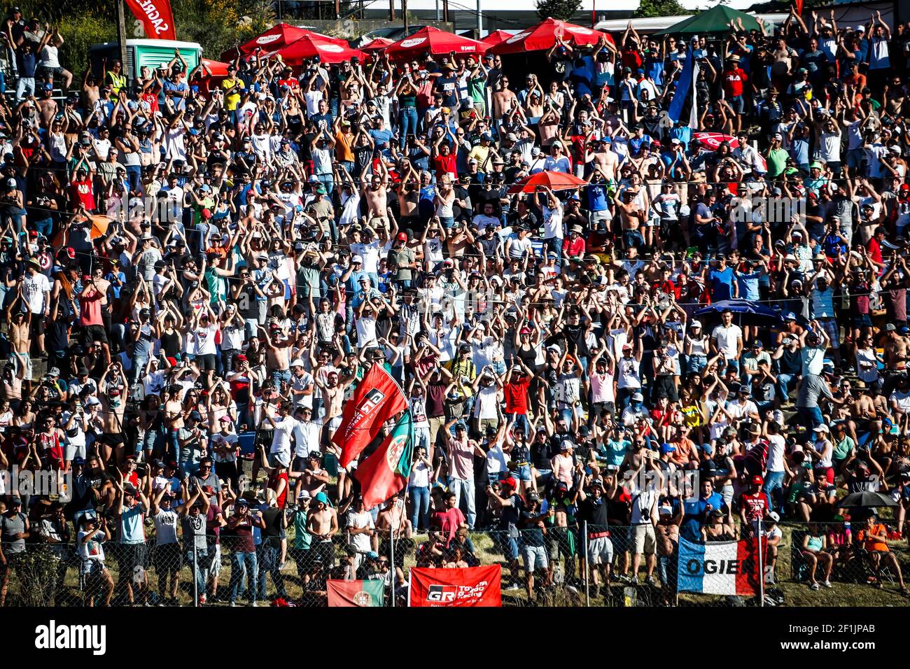 Zuschauer in Lousada während der 2019 WRC World Rally Car Championship, Rallye Portugal vom 30. Mai bis 2. juni, in Matosinhos - Foto DPPI Stockfoto