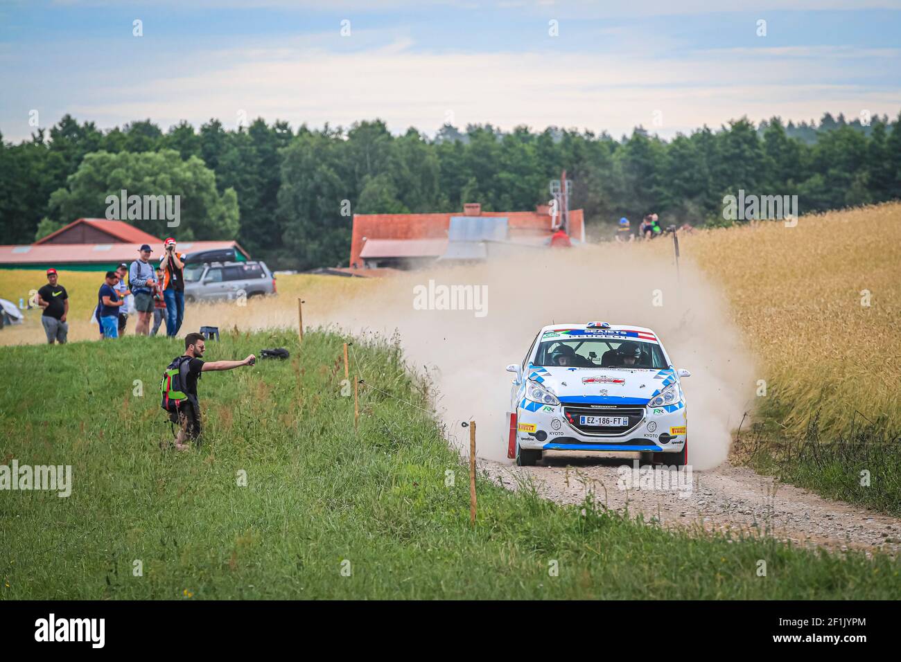 49 TEJPAR Nabila (gbr), FREEMAN Max (gbr), Peugeot 208 R2, Aktion während der Rallye-Europameisterschaft 2019 PZM Rally Polen in Mikolajki vom 28. Bis 30. juni - Foto Gregory Lenormand / DPPI Stockfoto