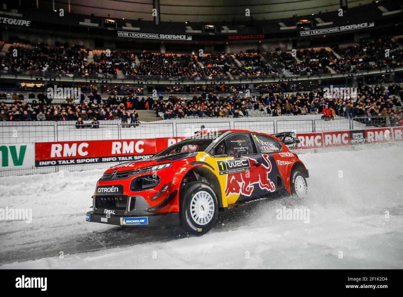 OGIER Sebastien, Citroen C3 WRC, Aktion während der Trophée Andros 2019 am 9. februar 2019, Stade de France in Paris, Frankreich - Foto Florent Gooden / DPPI Stockfoto