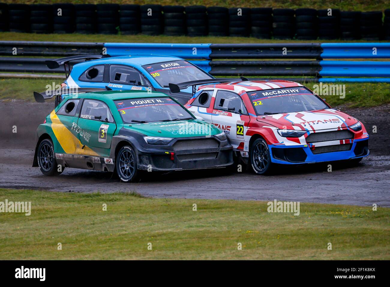 03 PIQUET JR Nelson, Pantera RX6, Action, 22 MC CARTHY (GBR), Pantera RX6, Action, während der TitansRX Rallycross Series 2019 in Lydden Hill, Großbritannien, vom 27. Bis 28. Juli - Foto Paulo Maria / DPPI Stockfoto