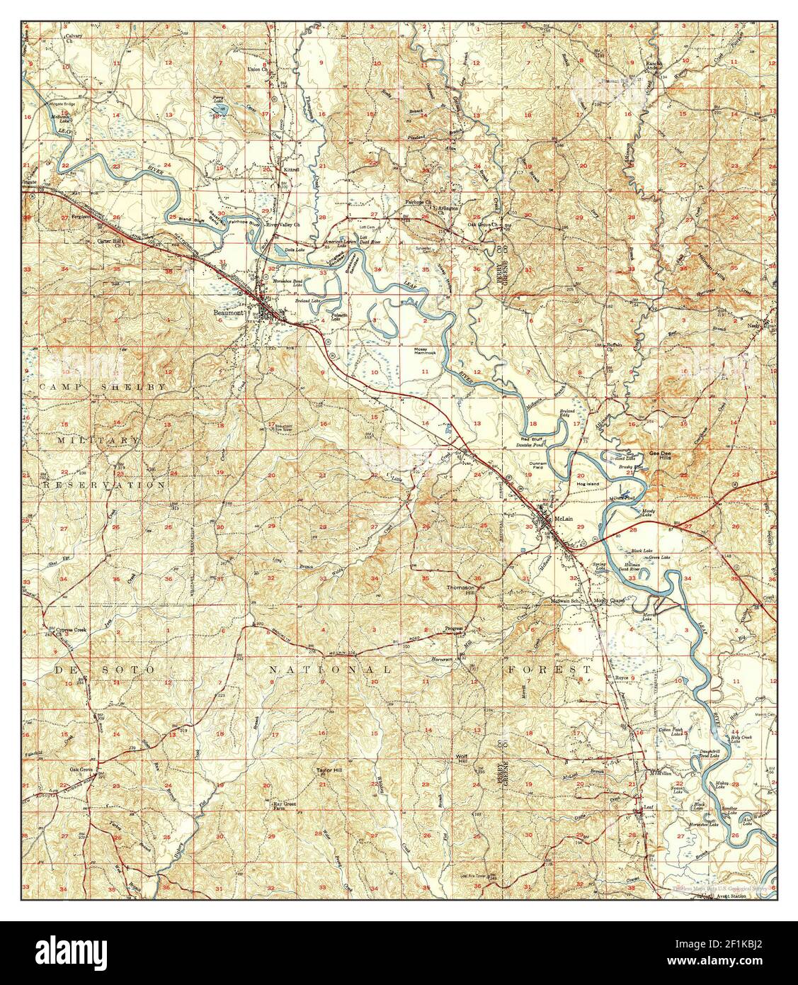 Beaumont mississippi karte Fotos und Bildmaterial in hoher Auflösung