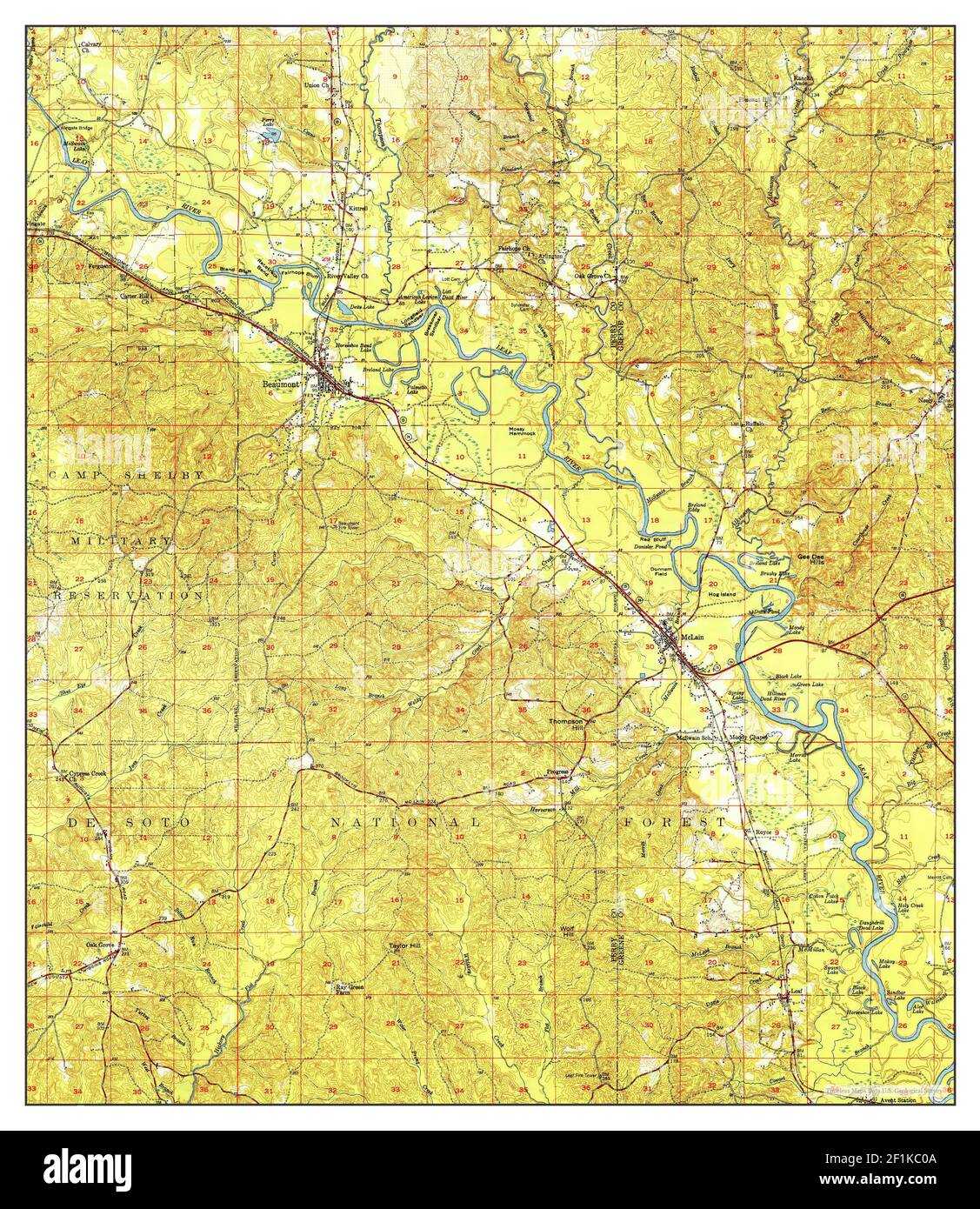 Beaumont mississippi karte Fotos und Bildmaterial in hoher Auflösung