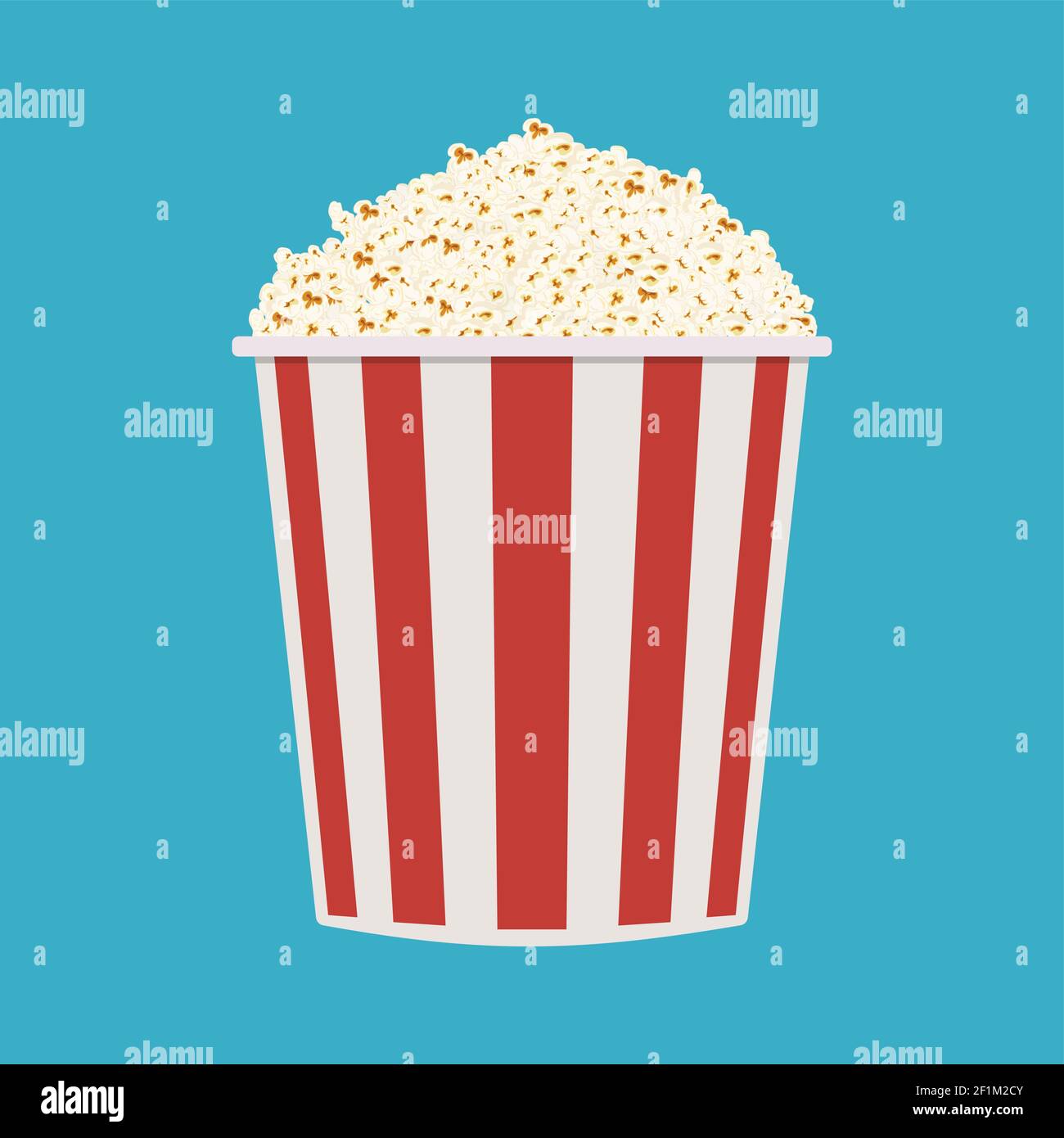 Tüte Popcorn Stock Vektor