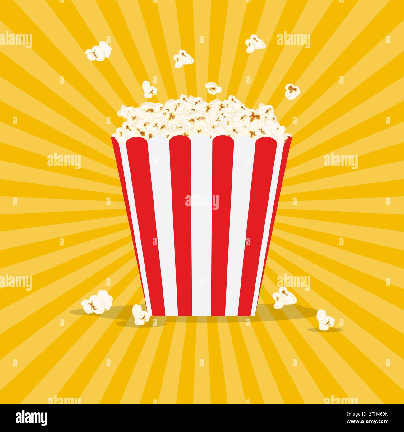 Tüte Popcorn Stock Vektor