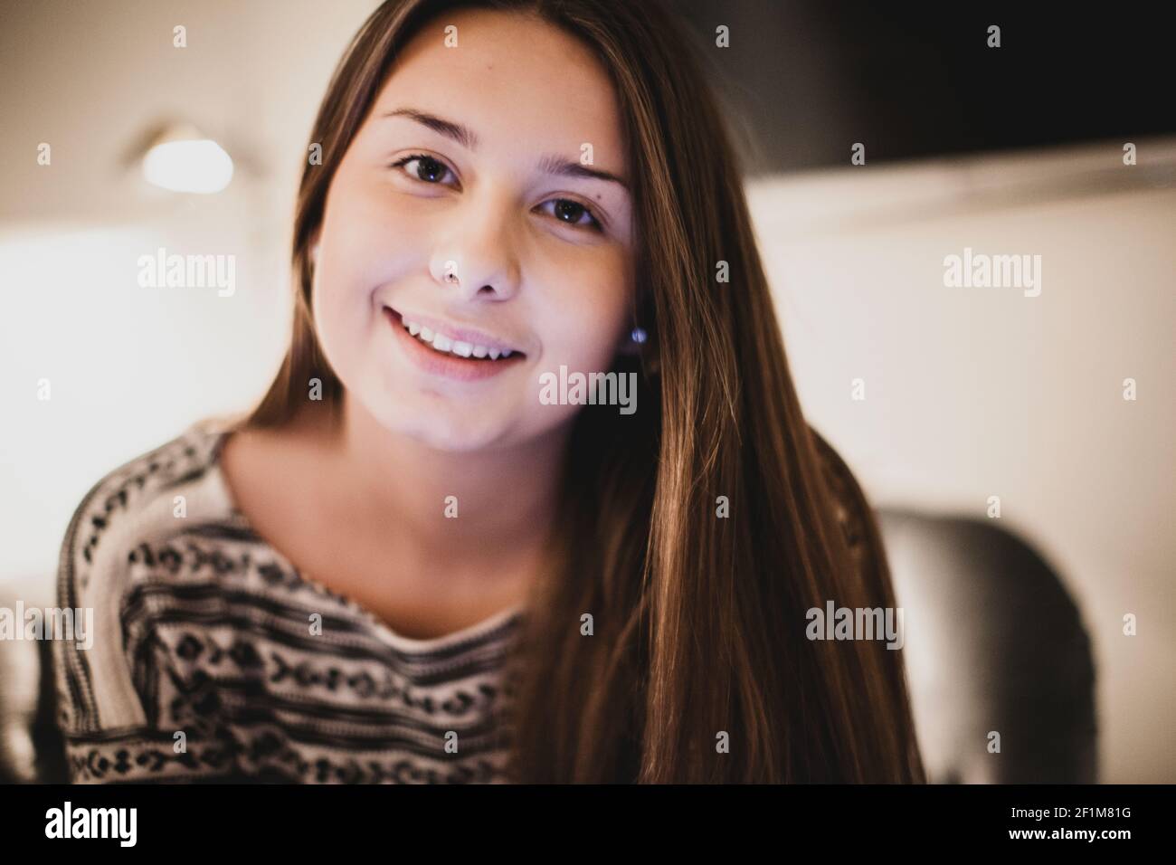 Porträt von Teenager-Mädchen Stockfoto