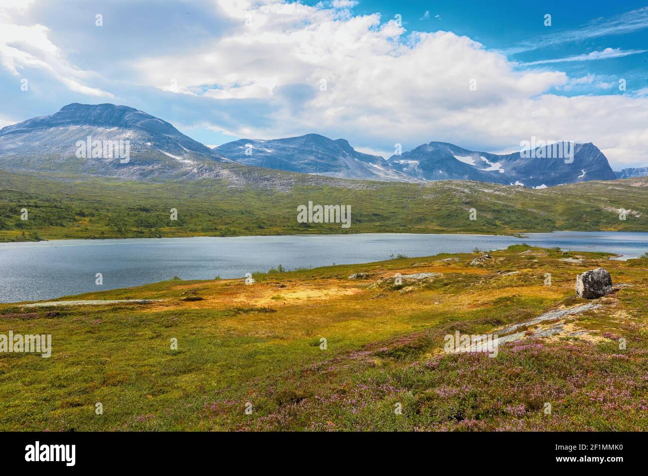 See Tovatna und Berggebiet Trollheimen, Norwegen Stockfoto