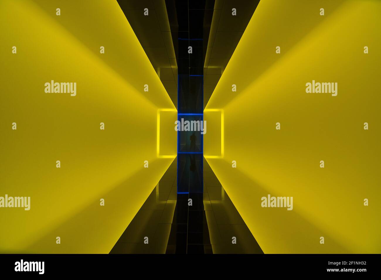 Die Lichtinstallation 'beside myself' von James Turrel al the Mona, Hobart Stockfoto