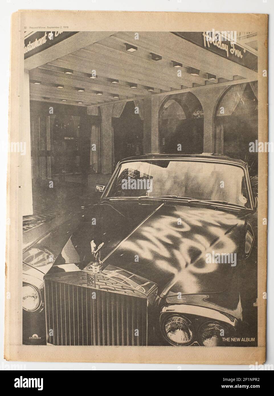 Wer sind Sie Album-Anzeige in Record Mirror 1978 Stockfoto