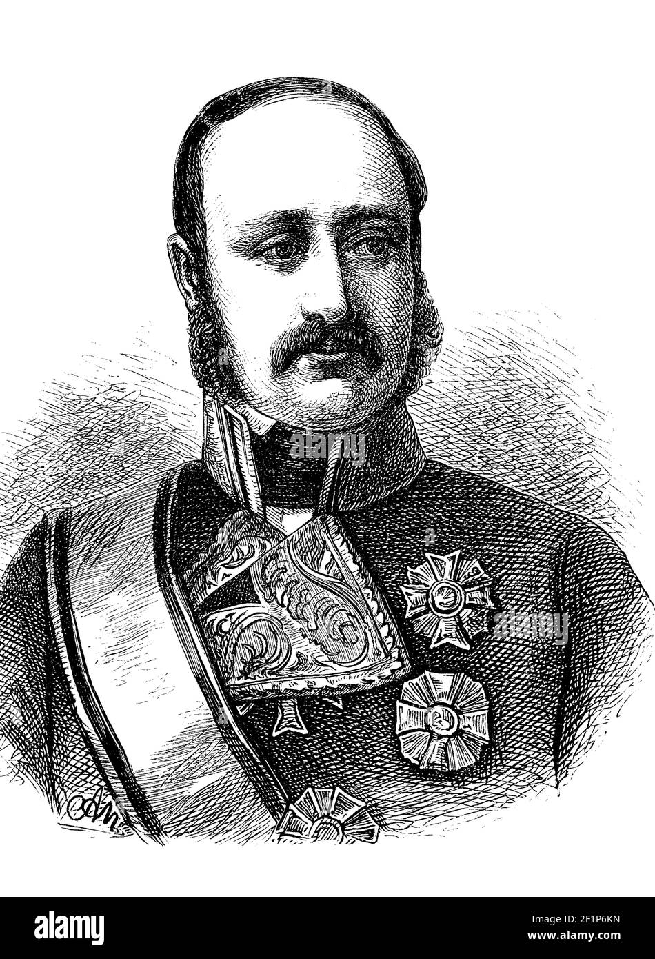 Francisco Serrano y Domínguez, 18. September 1810 - 26. November 1885, ein spanischer General und Politiker und Herzog de la Torre von 1861. Er war Regent von Spanien im Jahr 1869-70 und diktatorische Präsident der Ersten Republik im Jahr 1874 nach einem Staatsstreich / Francisco Serrano y Domínguez, 18. 1810. - 26. September. November 1885, ein spanischer General und Politiker und seit 1861 Herzog de la Torre. Er war 1869/70 Regent von Spanien und 1874 nach einem Staatsstreich diktatorischer Präsident der Ersten Republik, Historisch, historisch, digital verbesserte Reproduktion eines Originals aus dem 19th. Jahrhundert / d Stockfoto