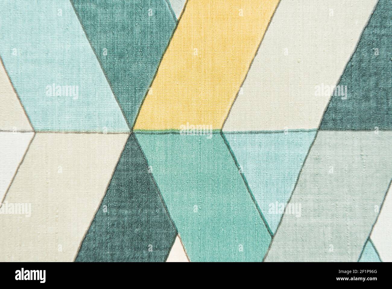 Hintergrund von abstrakten geometrischen Formen in Pastellfarben, Draufsicht Stockfoto