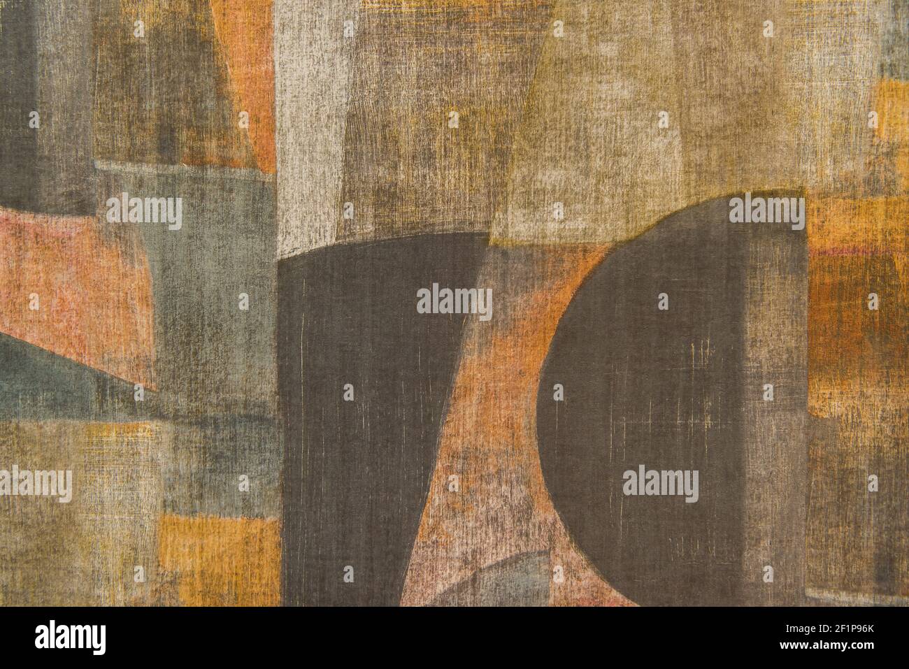 Hintergrund von Pastellfarben Tapete mit abstrakten Formen Muster, Draufsicht Stockfoto