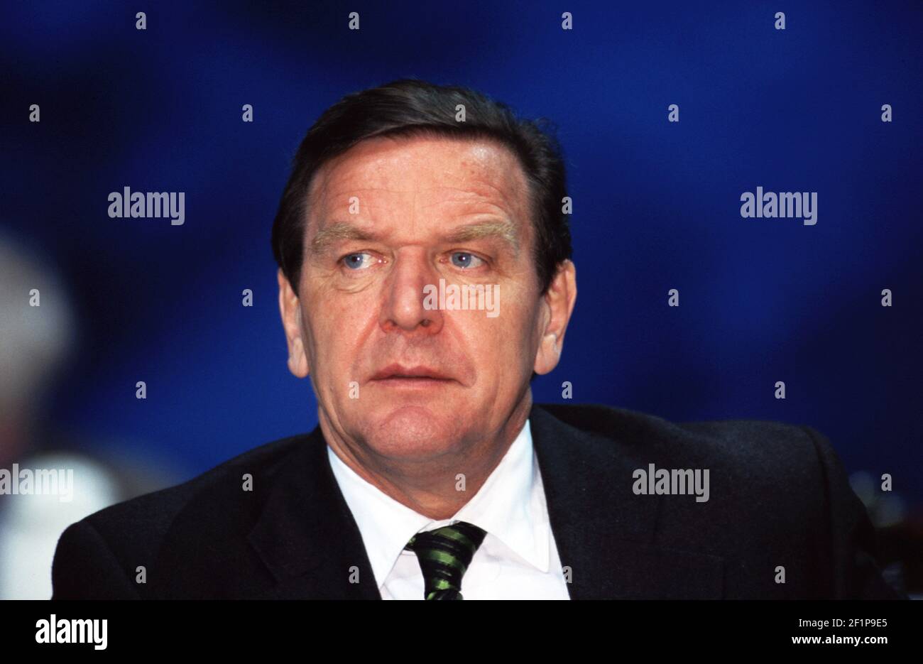 Gerhard Schröder, Politiker der deutschen SPD Stockfoto