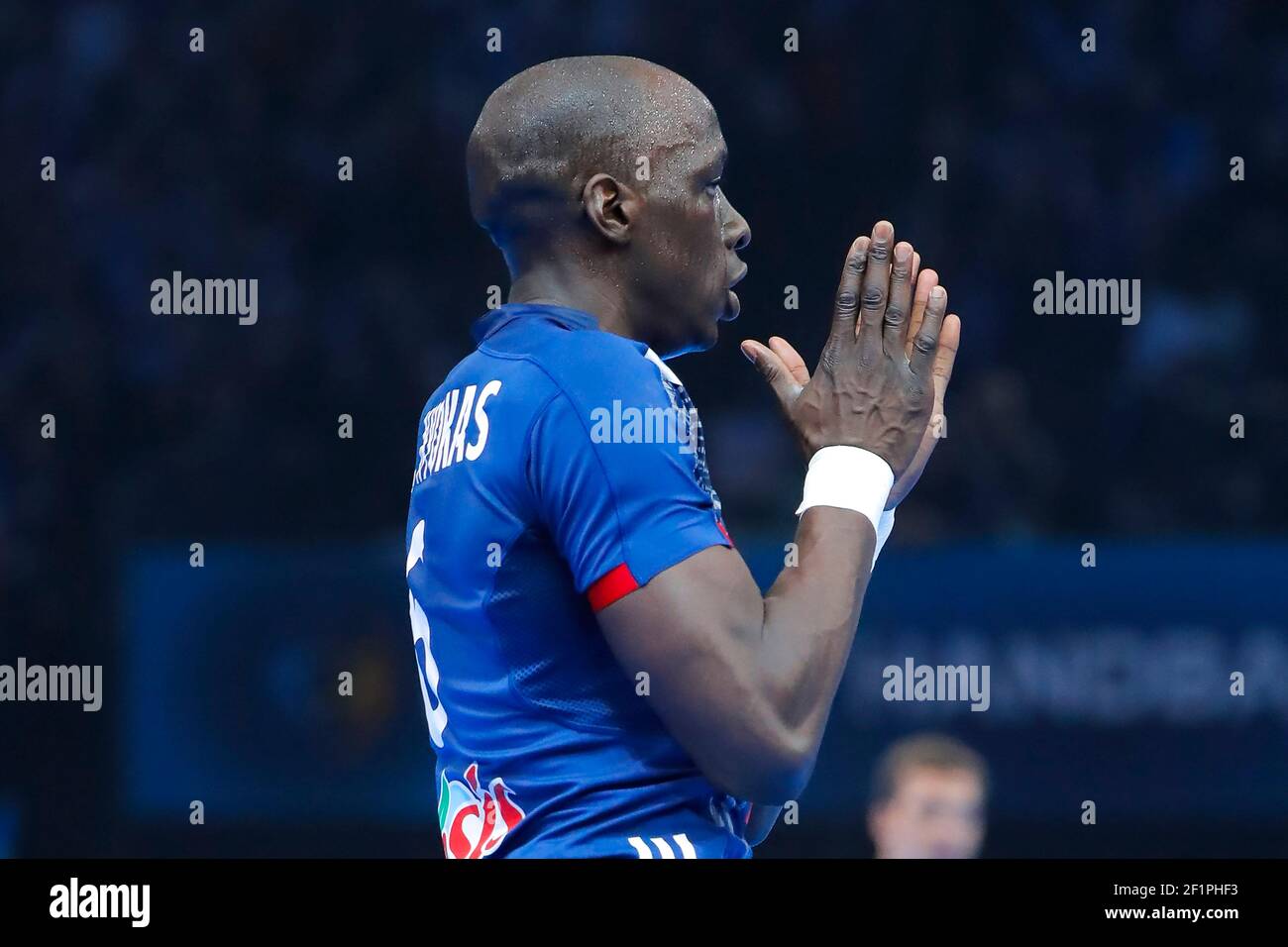 Guy Olivier NYOKAS (FRA) während der Männer Handball Weltmeisterschaft Frankreich 2017 Match Gruppe A, zwischen Frankreich und Brasilien, am 11. Januar 2017 in der Accorhotels Arena in Paris, Frankreich - Foto Stephane Allaman / DPPI Stockfoto