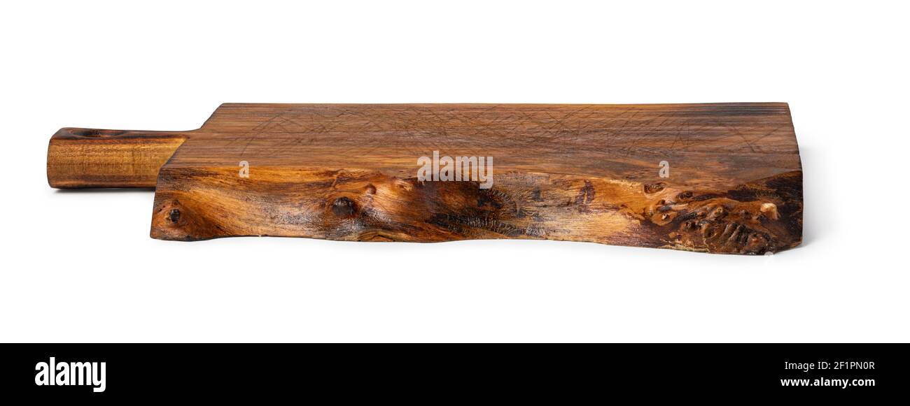 Schneidbrett aus Holz Stockfoto