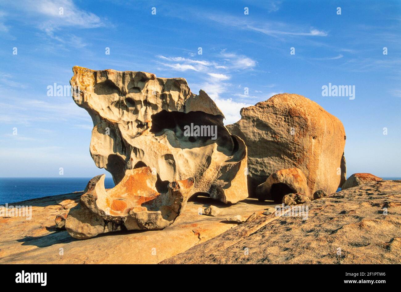 Bemerkenswerte Felsen sind eine Ikone der Kangaroo Island Flinders Chase National Park South Australia Stockfoto