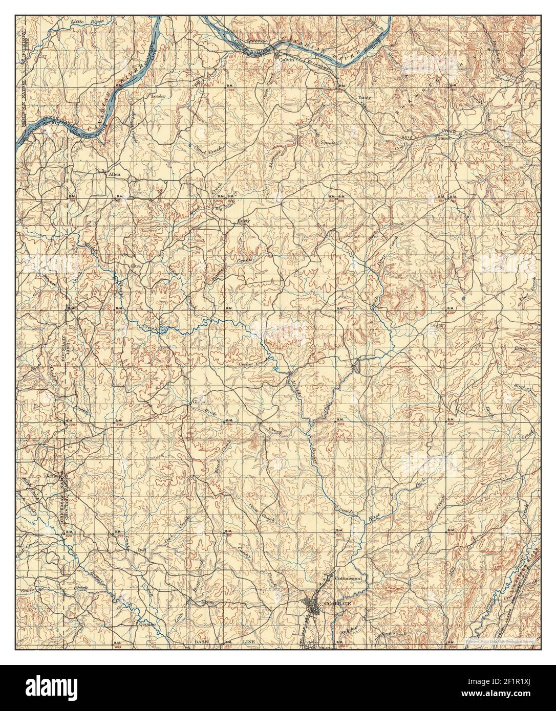 Mappa di coalgate oklahoma Fotos und Bildmaterial in hoher Auflösung