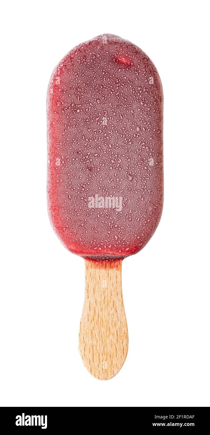 Eis aus Fruchtlippesikeln Stockfoto