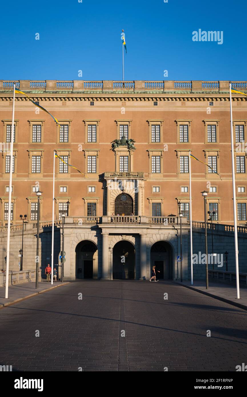 Stockholmer Königspalast (Kungliga slottet), Gamla Stan, Stockholm, Schweden. Stockfoto
