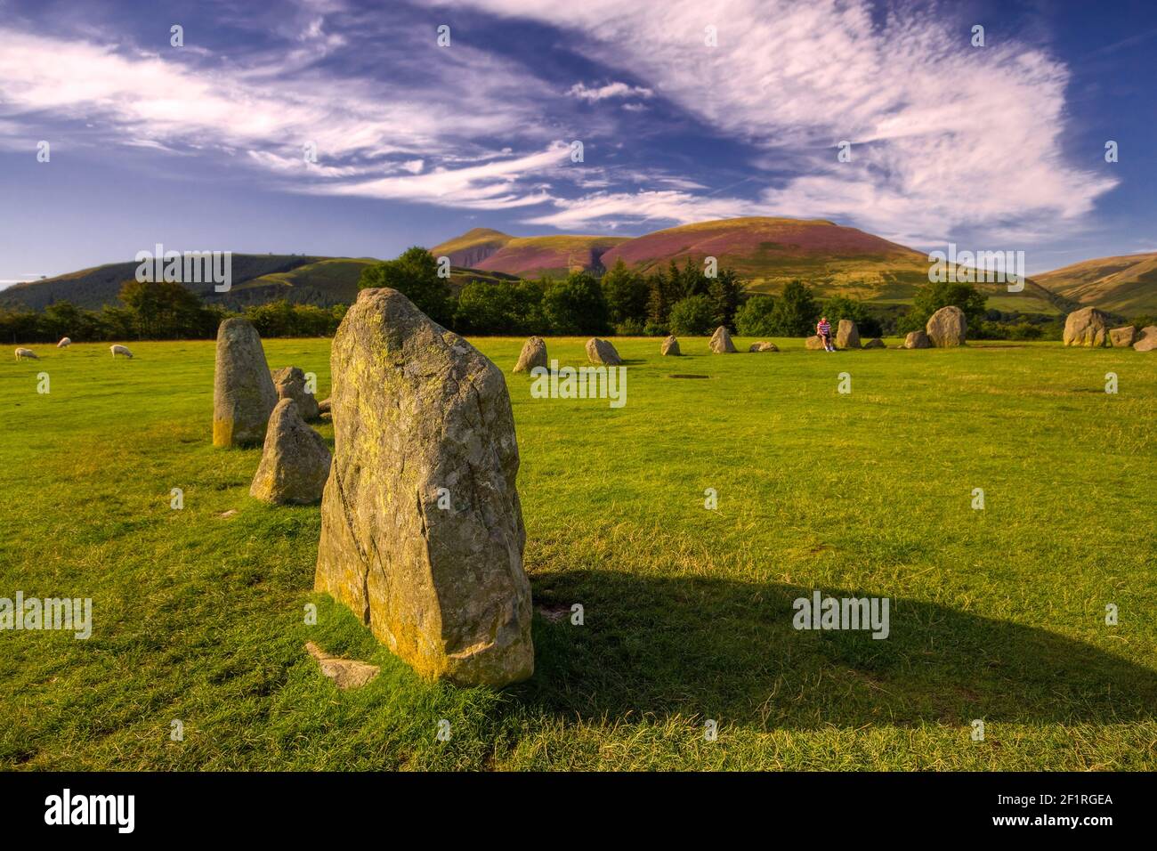 Stoned Spirituality, Castlerig Stone Circle, Cumbria Stockfoto