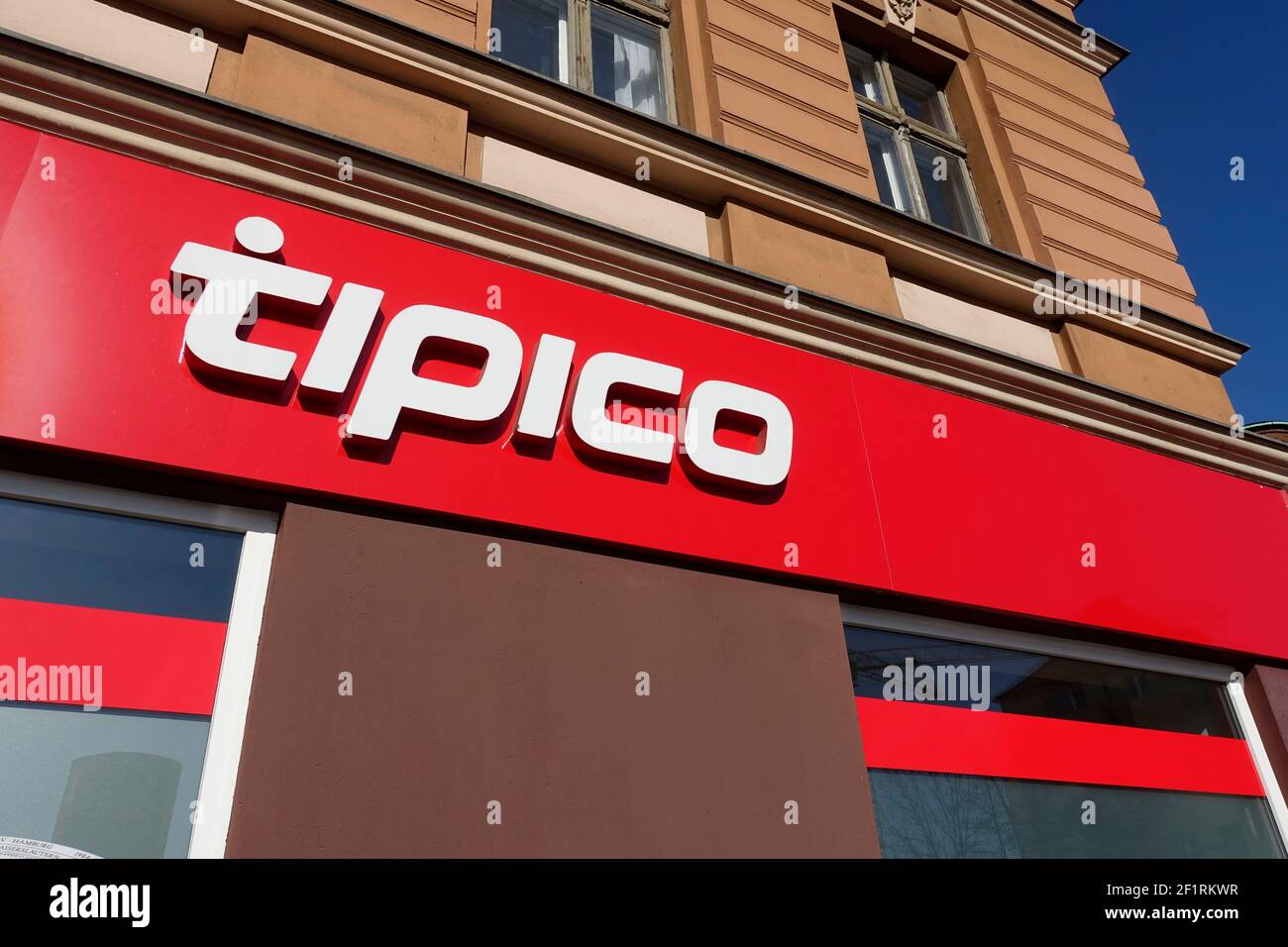 Tipico in Berlin, internationaler Anbieter von Sportwetten und Casino-Spielen Stockfoto