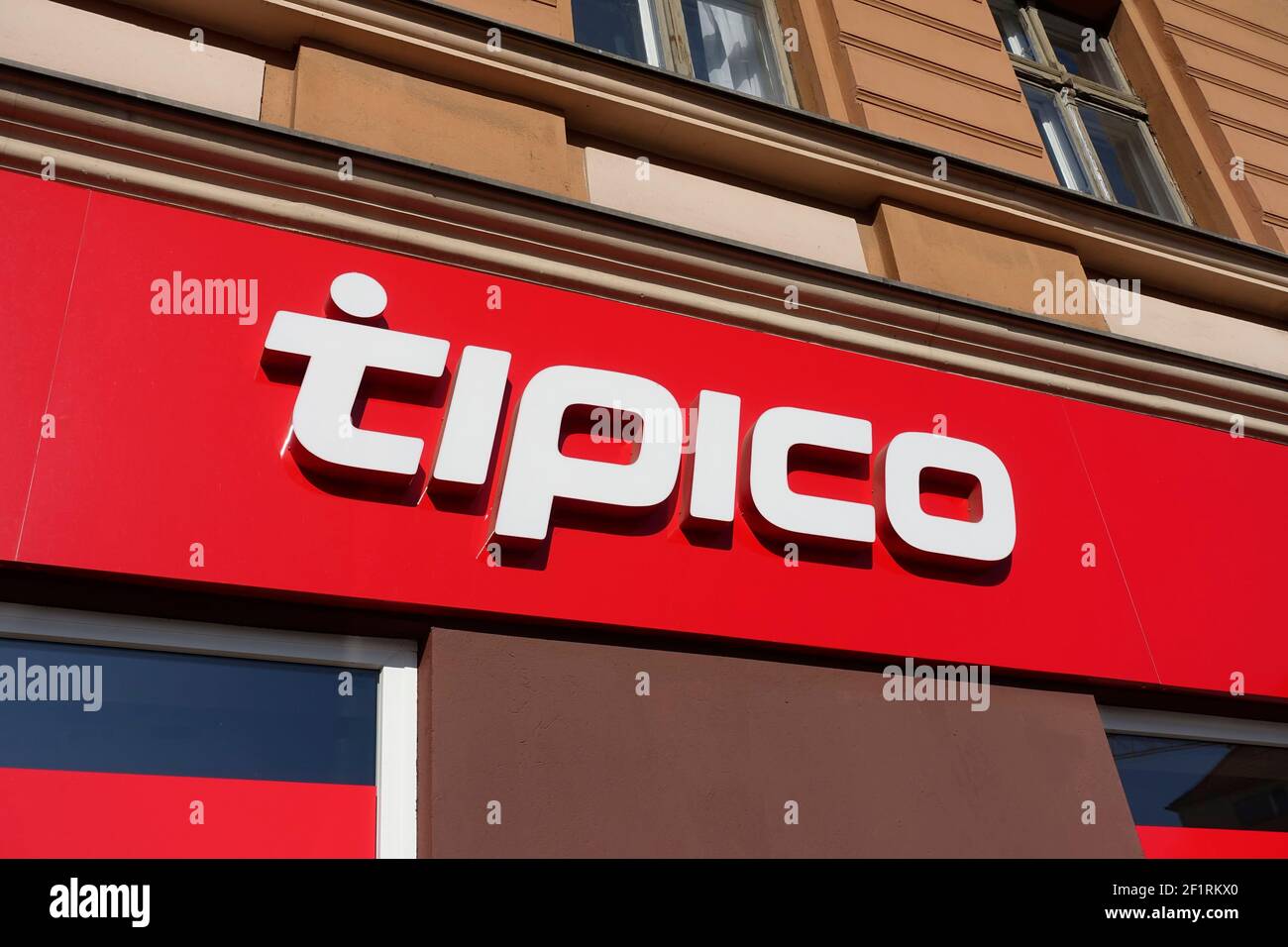 Tipico in Berlin, internationaler Anbieter von Sportwetten und Casino-Spielen Stockfoto