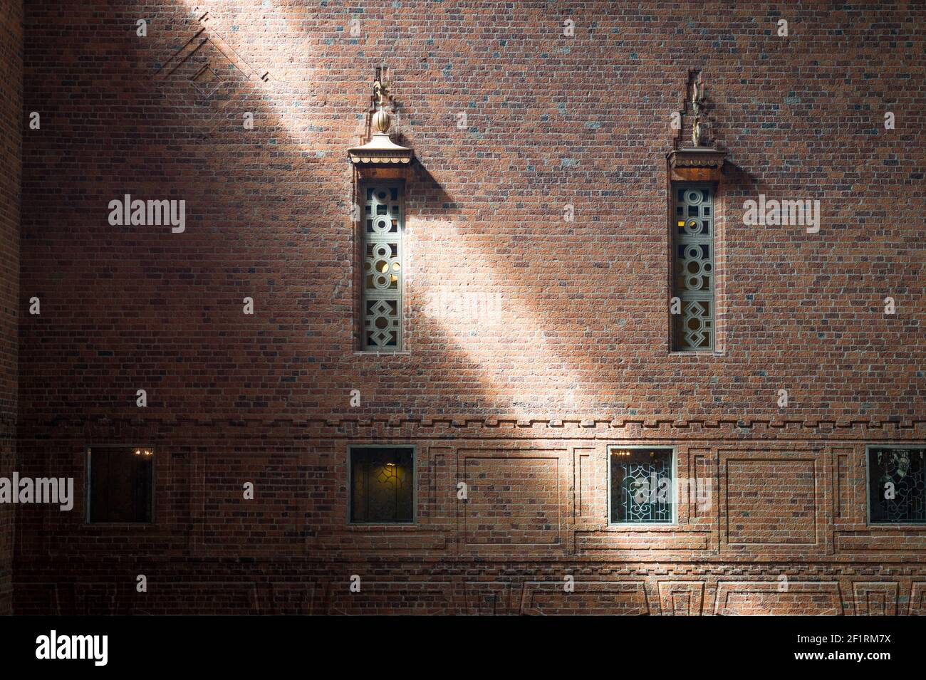Das Blaue Zimmer (Blå Hallen) in Stadshuset (Rathaus), Stockholm, Schweden. Stockfoto