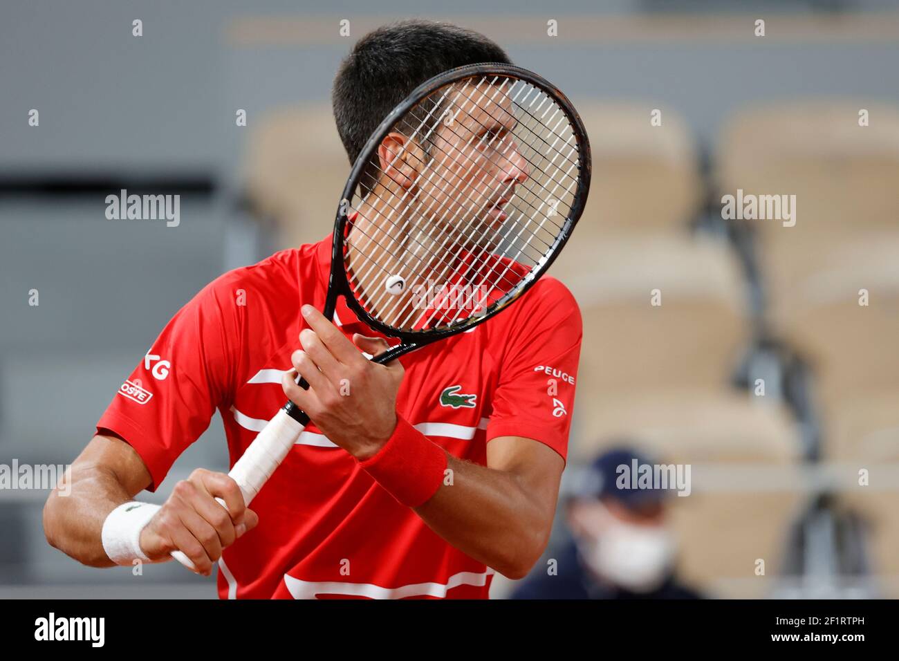 NOVAKDJOKOVIC (SRB) während des Roland Garros 2020, Grand Slam Tennisturniers, am 9. Oktober 2020 im Roland Garros Stadion in Paris, Frankreich - Foto Stephane Allaman / DPPI Stockfoto