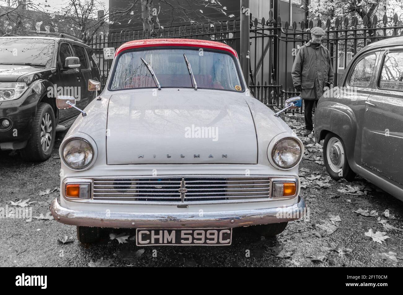 Oldtimer Hillman Minx Kombi (selektive Farbe) Stockfoto