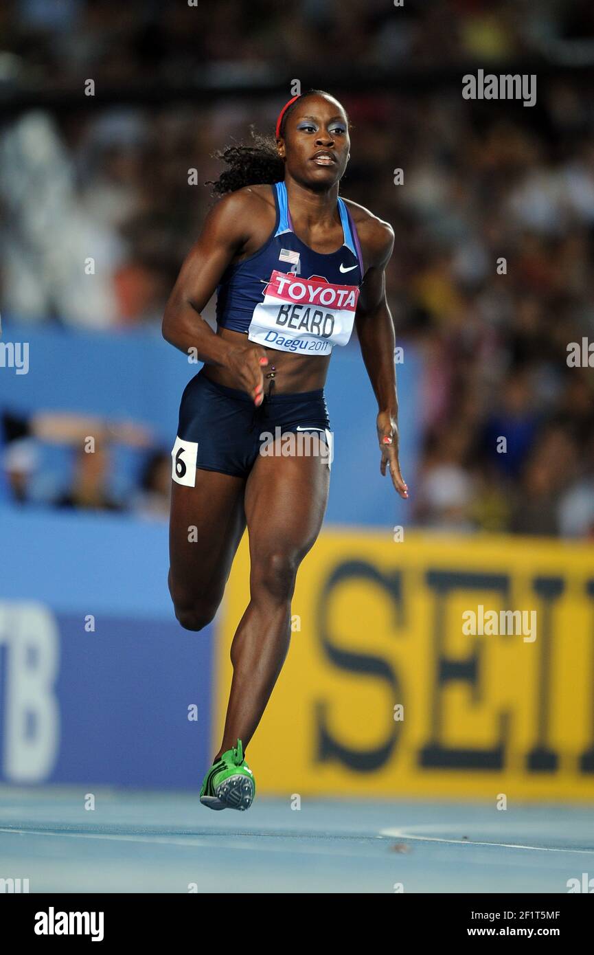 LEICHTATHLETIK - IAAF WELTMEISTERSCHAFTEN 2011 - DAEGU (KOR) - TAG 1 - 27/08/2011 - FRAUEN 400M - JESSICA BART (USA) - FOTO : FRANCK FAUGERE / KMSP / DPPI Stockfoto