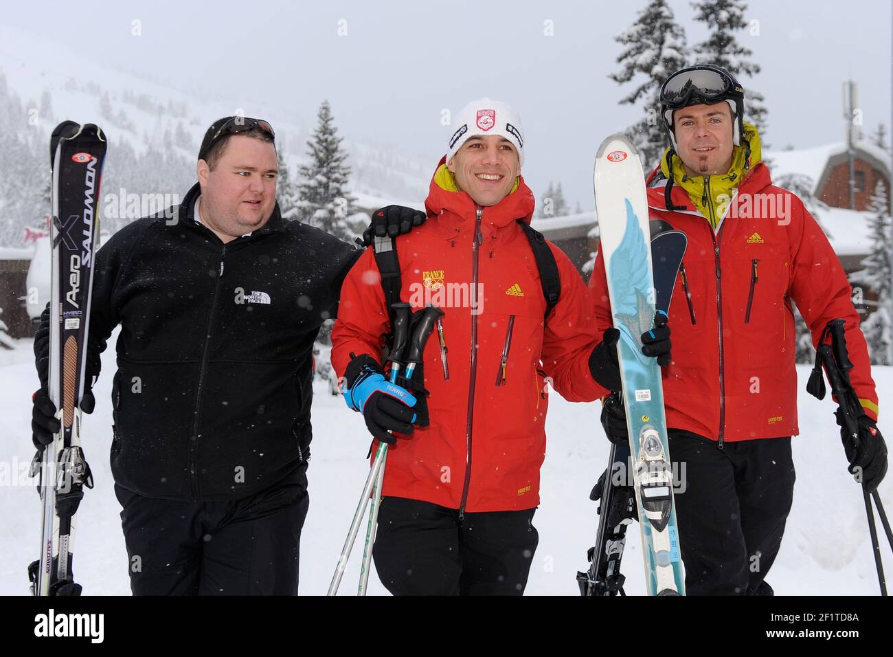 OMNISPORTS - CNOSF OLYMPISCHE WOCHE 2011 - COURCHEVEL (FRA) - 19-21/12/2011 - FOTO : JULIEN CROSNIER / KMSP / DPPI - JULIEN TAURINES - ANTOINE DENERIAZ Stockfoto