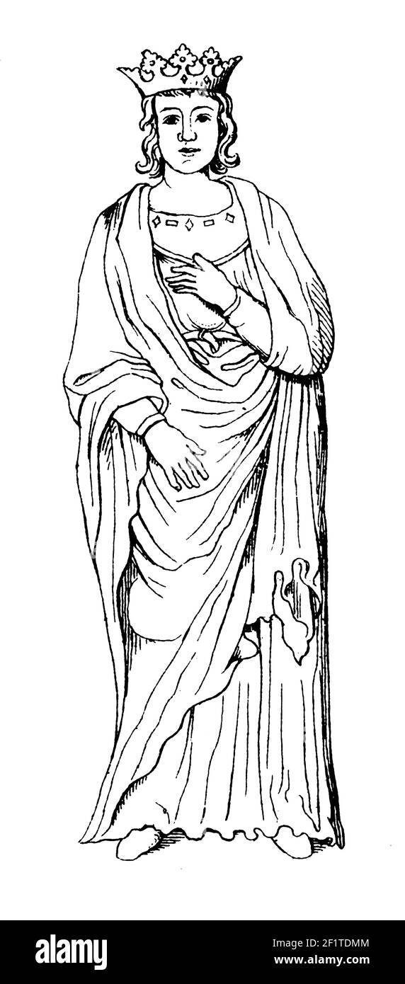 Antike Illustration eines Porträts von Philipp V. dem Tall, König von Frankreich und Navarra und Graf von Champagne. Er wurde am 17. November 1293 in Lyon geboren, Stockfoto Antike Illustration eines Porträts von Philipp V. dem Tall, König von Frankreich und Navarra und Graf von Champagne. Er wurde am 17. November 1293 in Lyon geboren, Stockfoto
