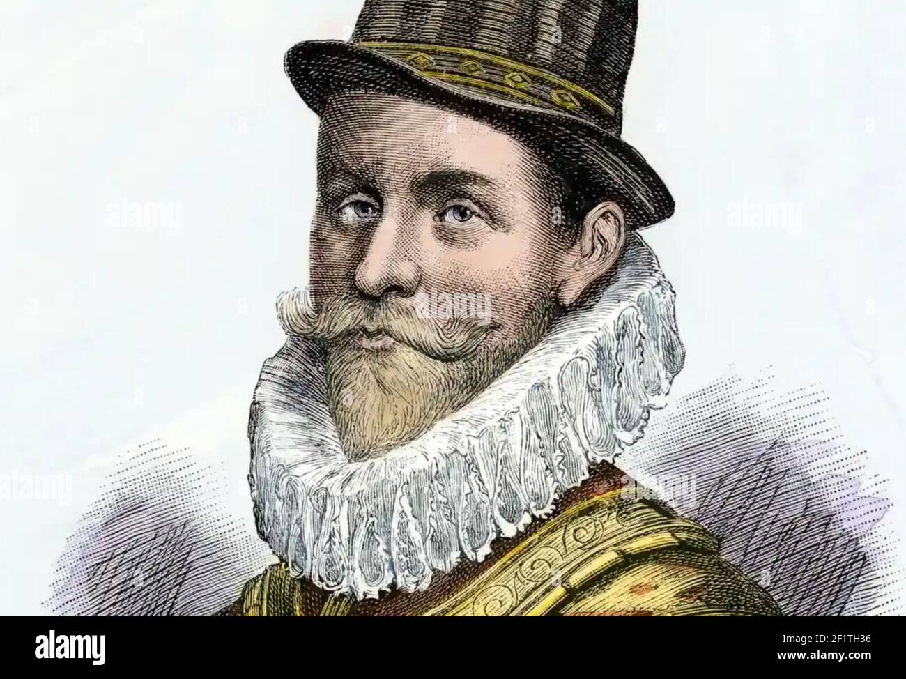 JOHN HAWKINS (1532-1595) englischer Marinekommandant und Sklavenhändler Stockfoto