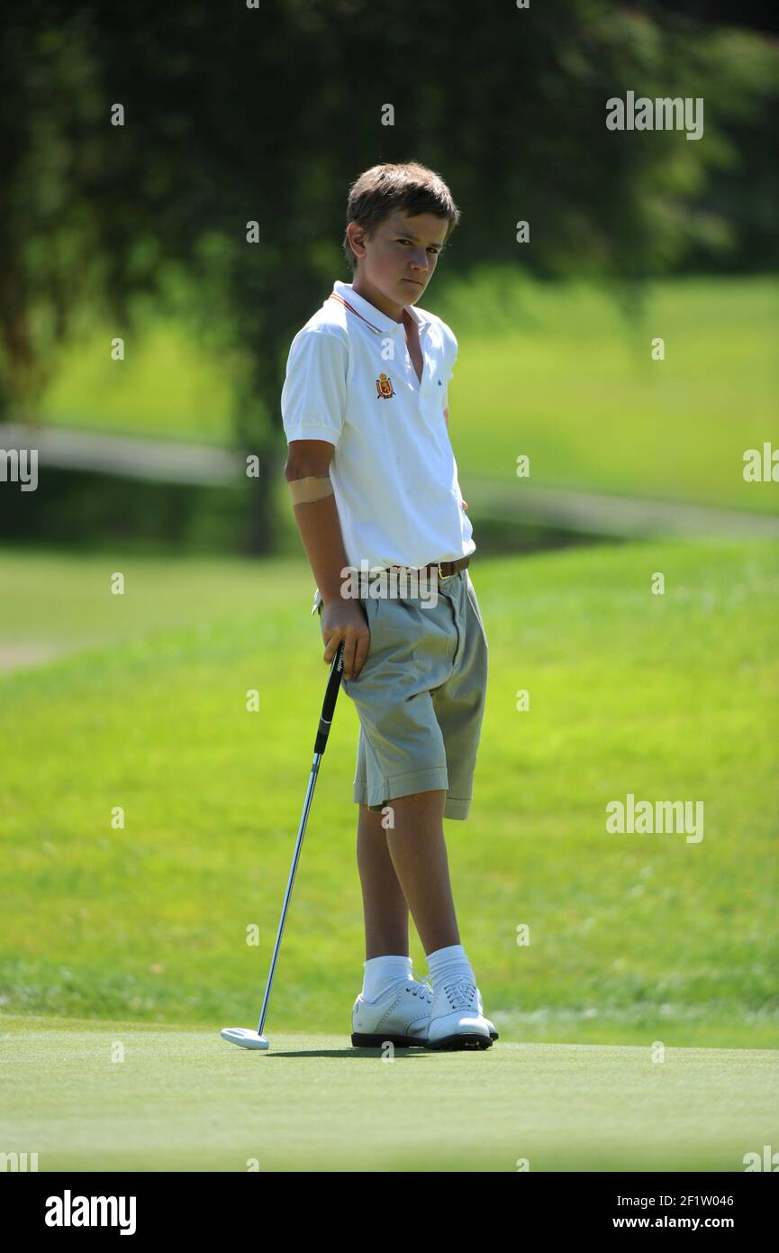 GOLF - EVIAN MASTERS JUNIORS CUP 2012 - EVIAN MASTERS GOLF CLUB (FRA) - 21-22/07/2012 - FOTO OLIVIER GAUTHIER / KMSP/DPPI – XABIER GOROSPE (SPA) Stockfoto