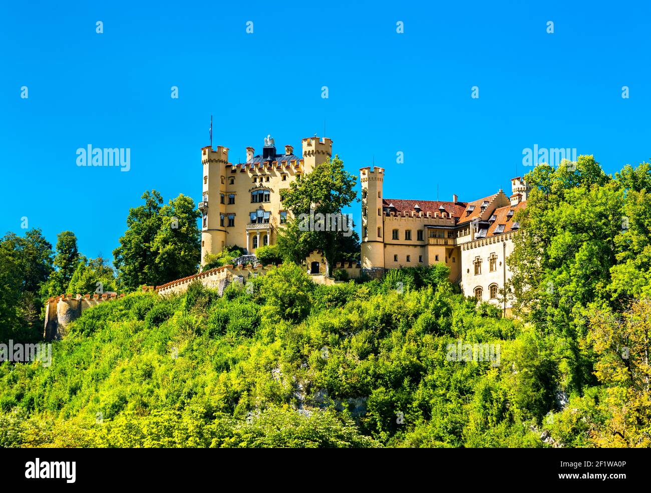 Schloss Hohenschwangau in Bayern, Süddeutschland Stockfoto