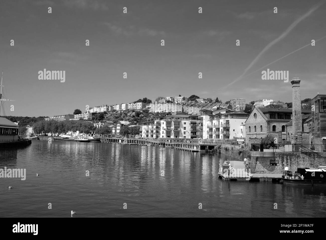 Mai 2020 - Bristol Harbourside während der Pandemie von 2020/21 Stockfoto